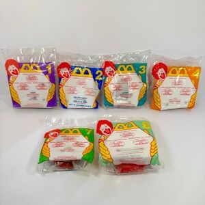 90s McDonalds Disneys Aladdin King of Thieves Happy Meal Toys Lot of 6 | 1996
